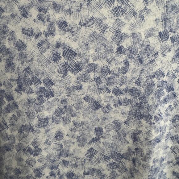 Addison Meadow Top Size XL Blue White Abstract Print Long Sleeve Soft Stretch - Picture 8 of 11